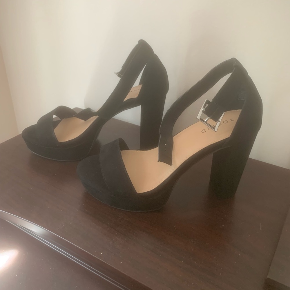 Torrid platform open toed heels